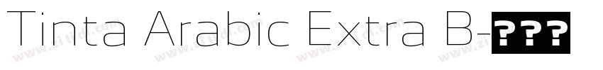 Tinta Arabic Extra B字体转换